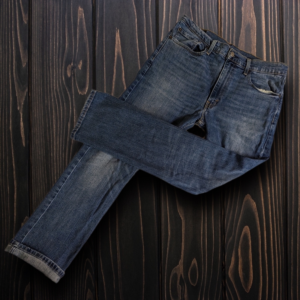 Levi’s Levi Strauss 513 Slim Straight Fit Men’s Jeans 34W x 30L Denim good condi